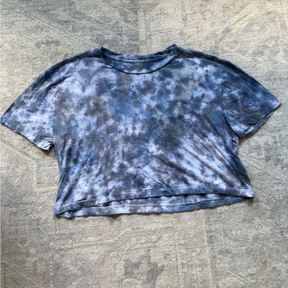 Custom Tie-Dyed Boxy Crop Top T-Shirt